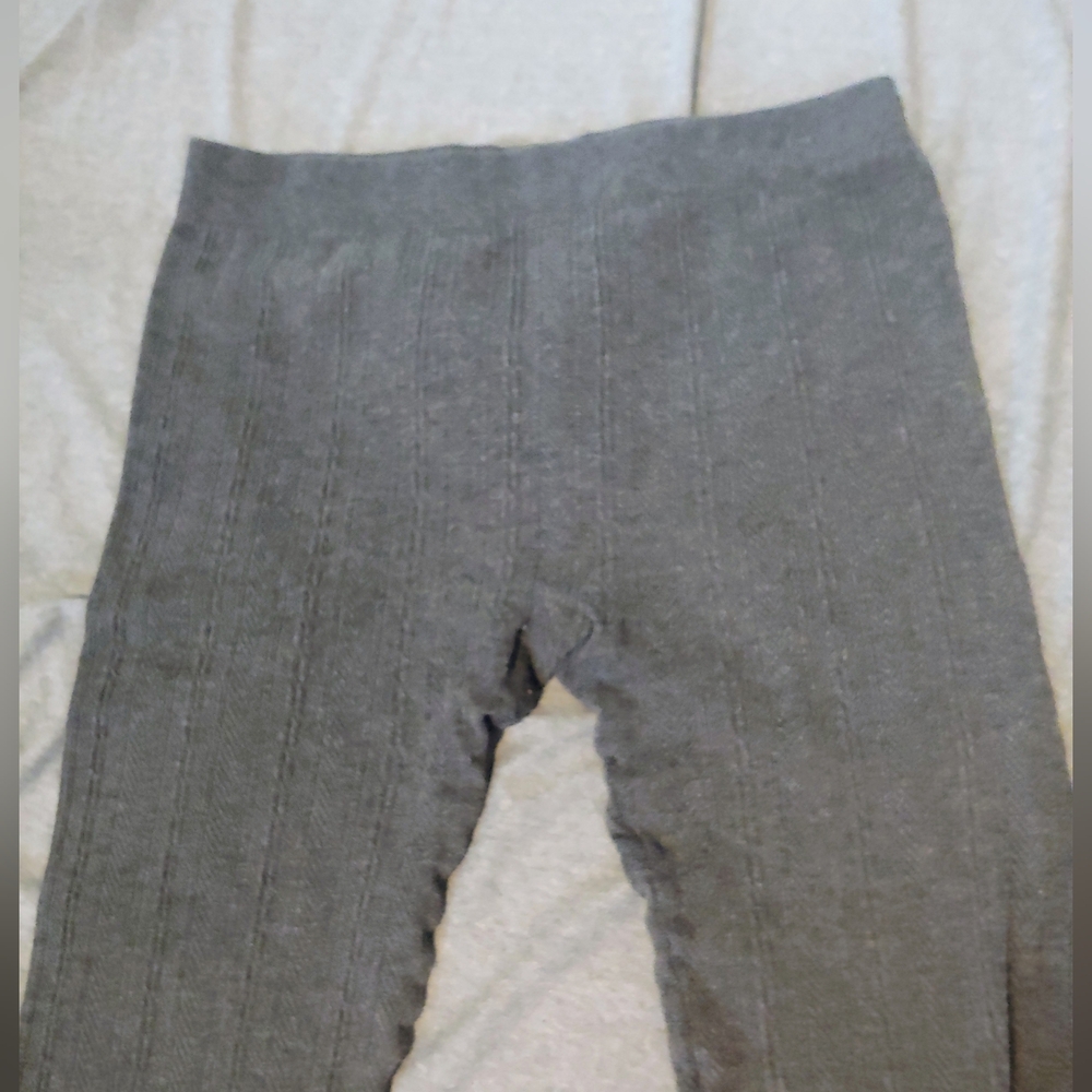 Time and Tru * Gray Leggings * Size XXL * Stretchy * Fleece Lined